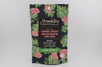 Sour Watermelon Hybrid Fruit Chews - 1000mg THC - Smokiez
