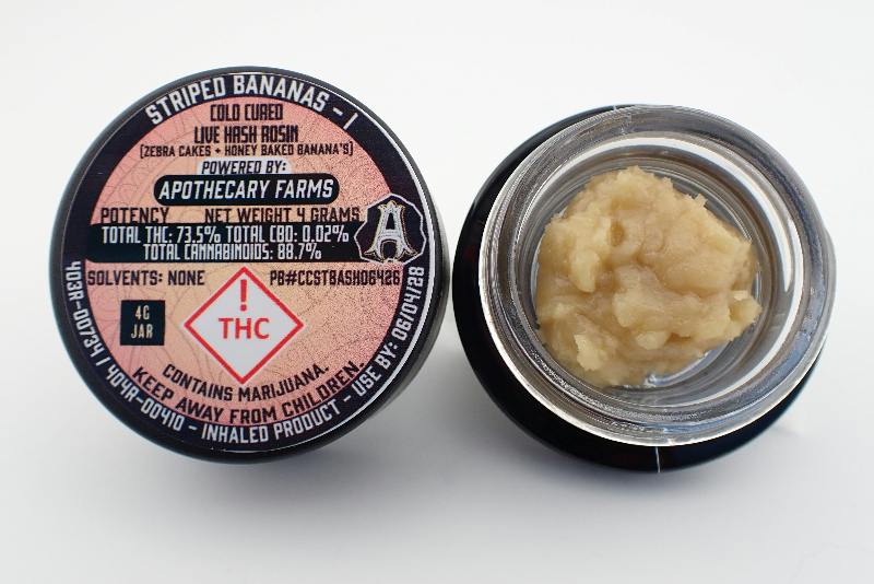 Striped Bananas Live Hash Rosin Baller - I 4G