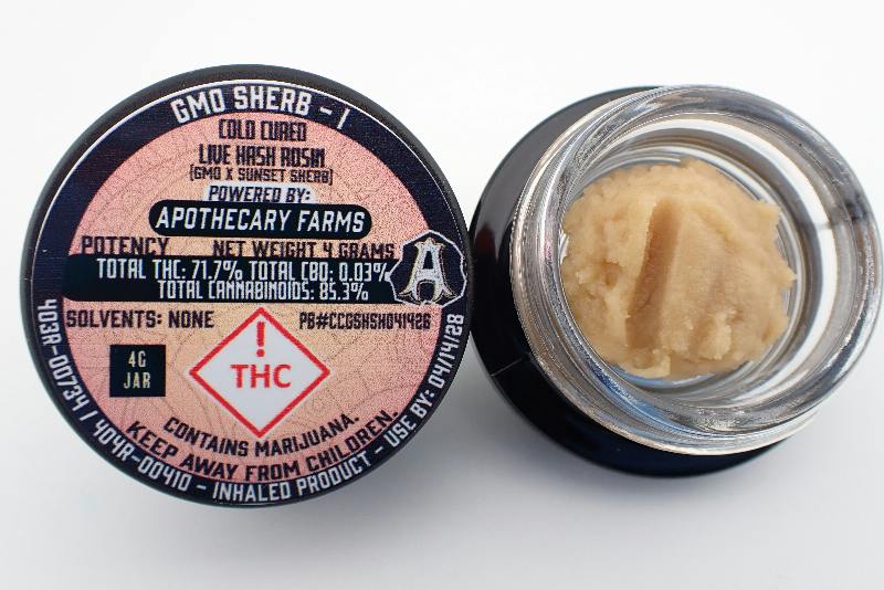 GMO Sherb Live Hash Rosin Baller - I 4G