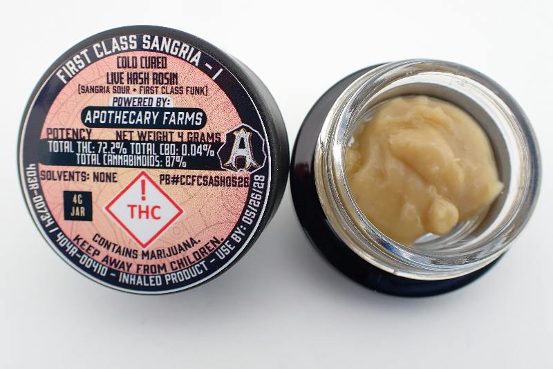 First Class Sangria Live Hash Rosin Baller - I 4G