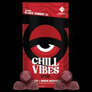 DOSD - Nano Bites Chill Vibes (Black Cherry 1:1 CBD:THC)(2000mg - 20pk)(100mg per serving)
