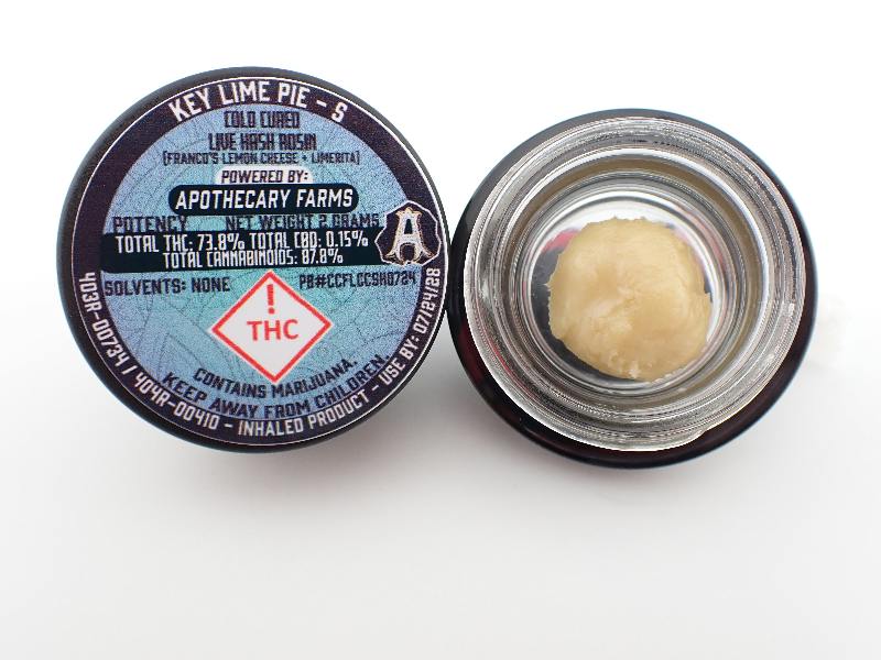 Key Lime Pie Live Hash Rosin - S 2G