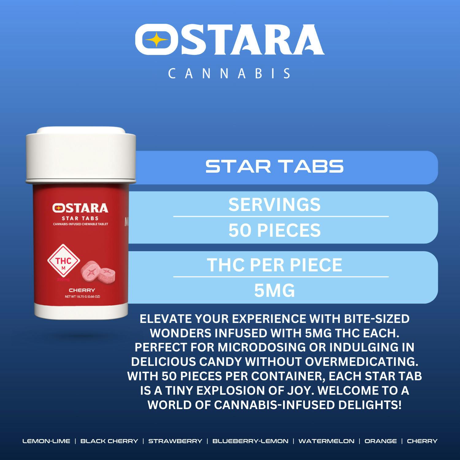 Cherry | Star Tabs | 250mg (50pcs)