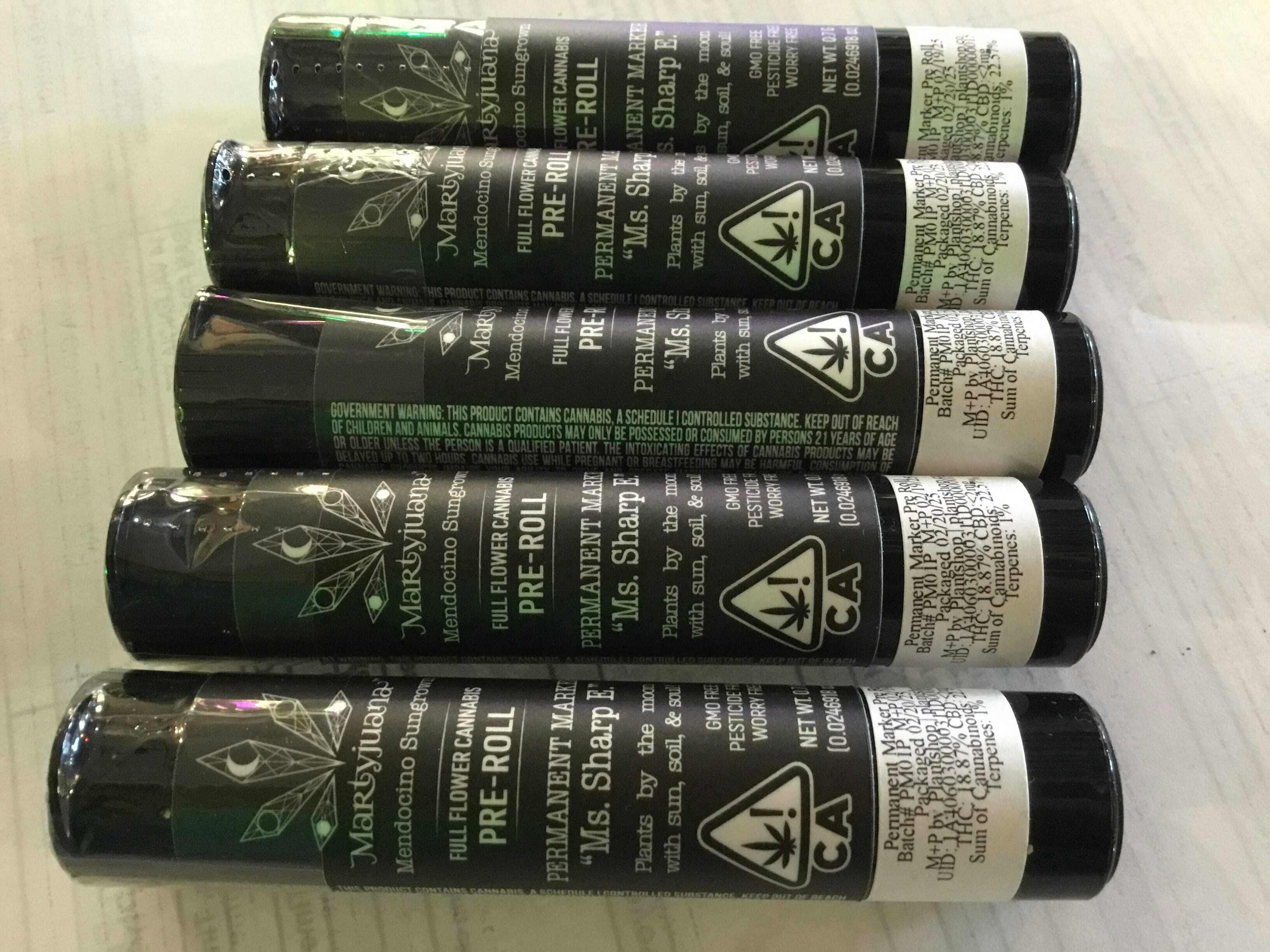 Wellmar LLC - $7 Martyjuana Preroll 0.7G - Permanent Marker