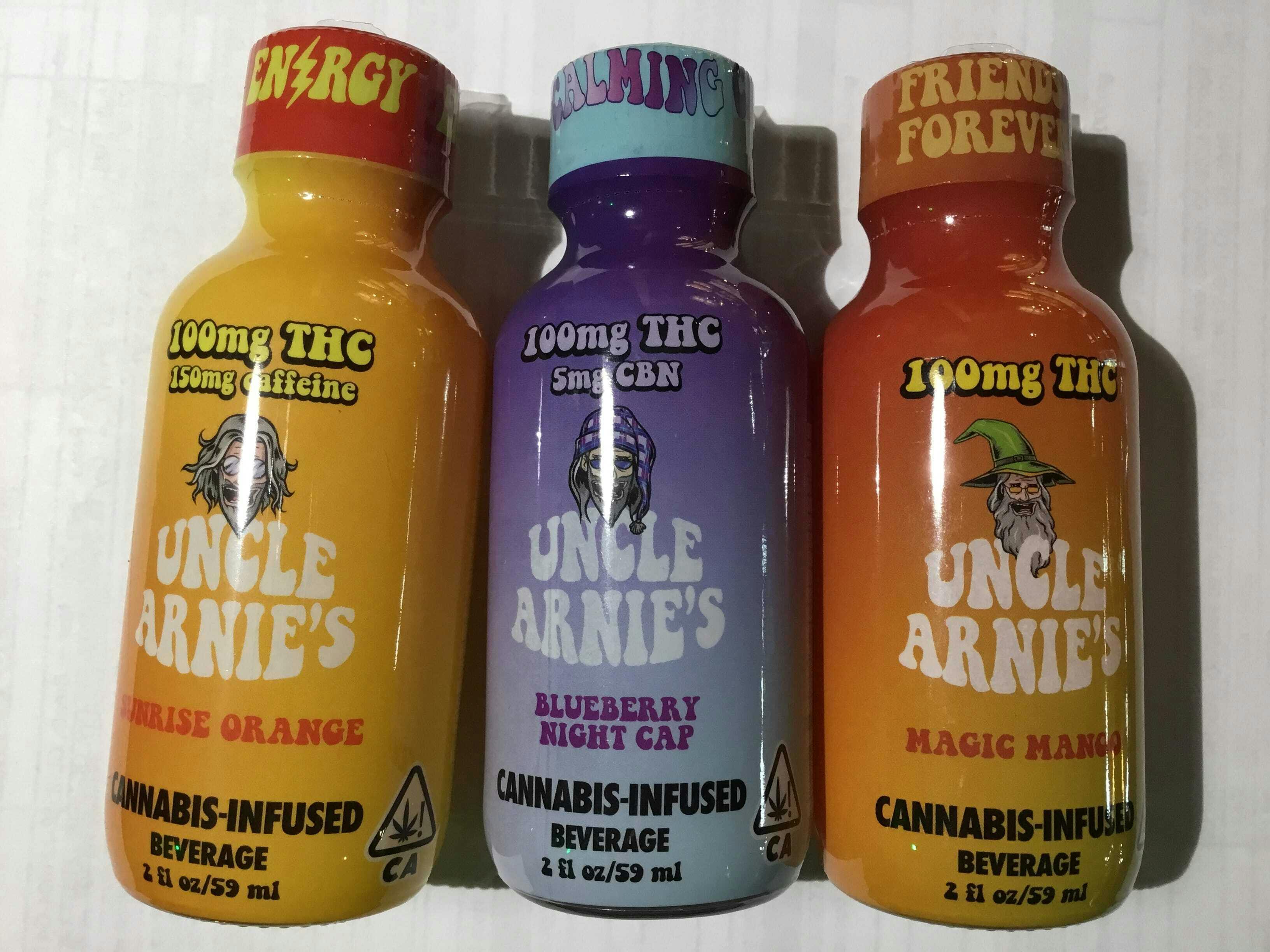 Uncle Arnie’s cannabis infused Beverage - Strawberry Kiwi