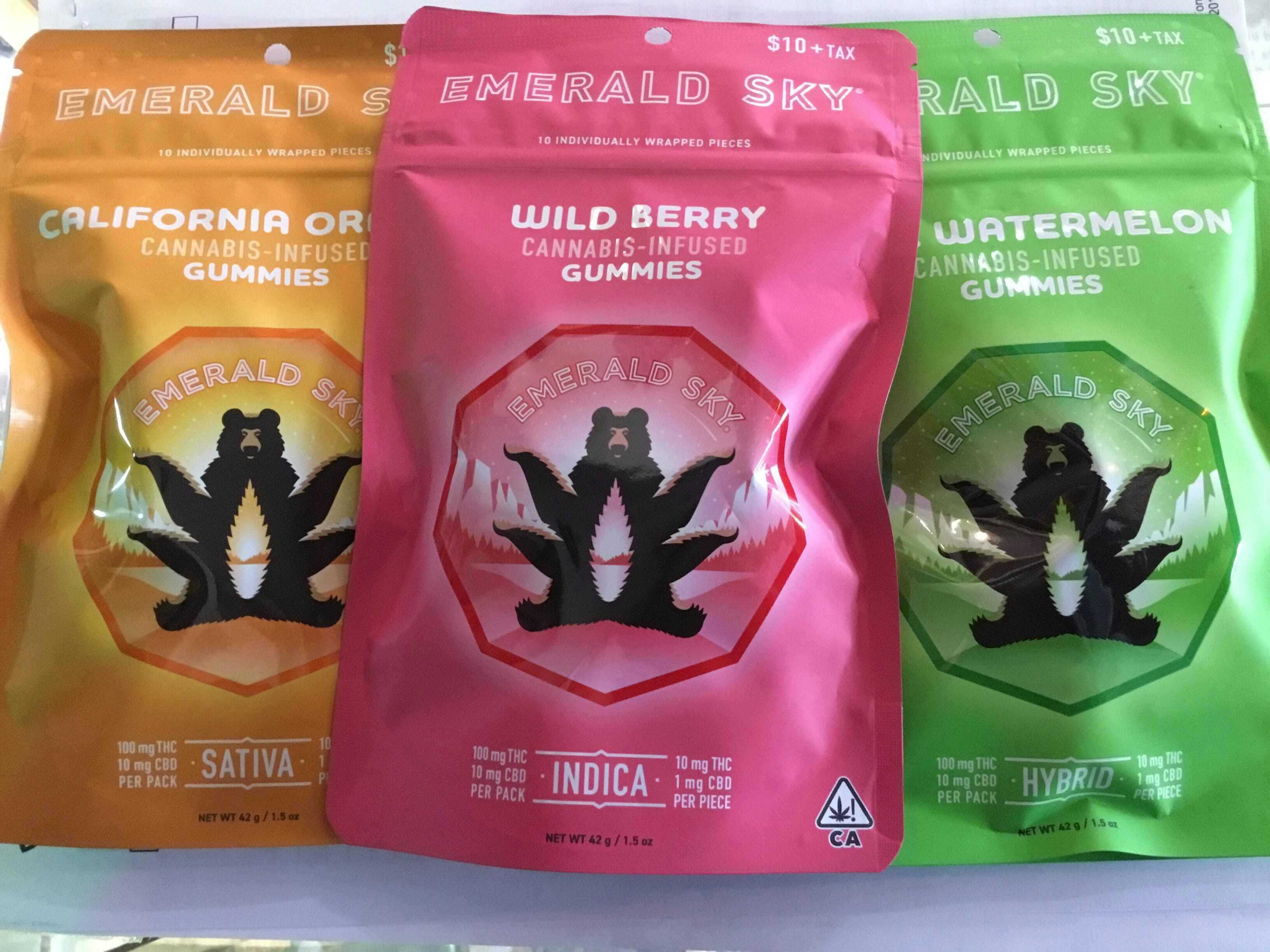 Emerald Sky gummies - Sparkling Pear