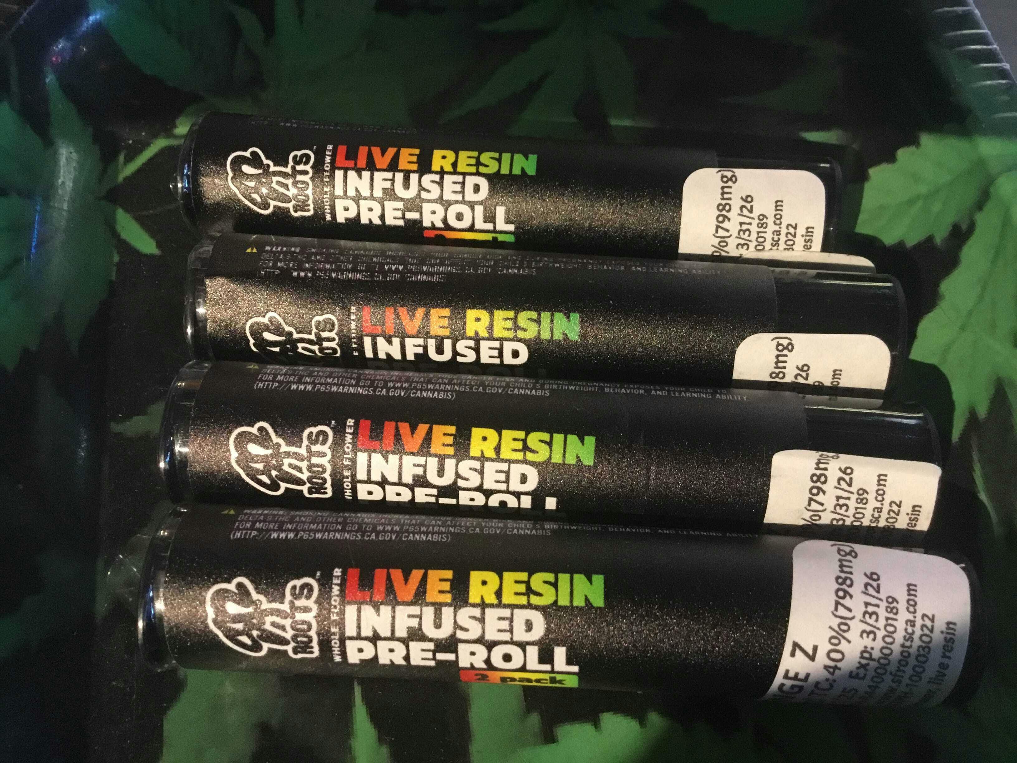 $12 SF Root live Resin 2 pack infused - Zoap