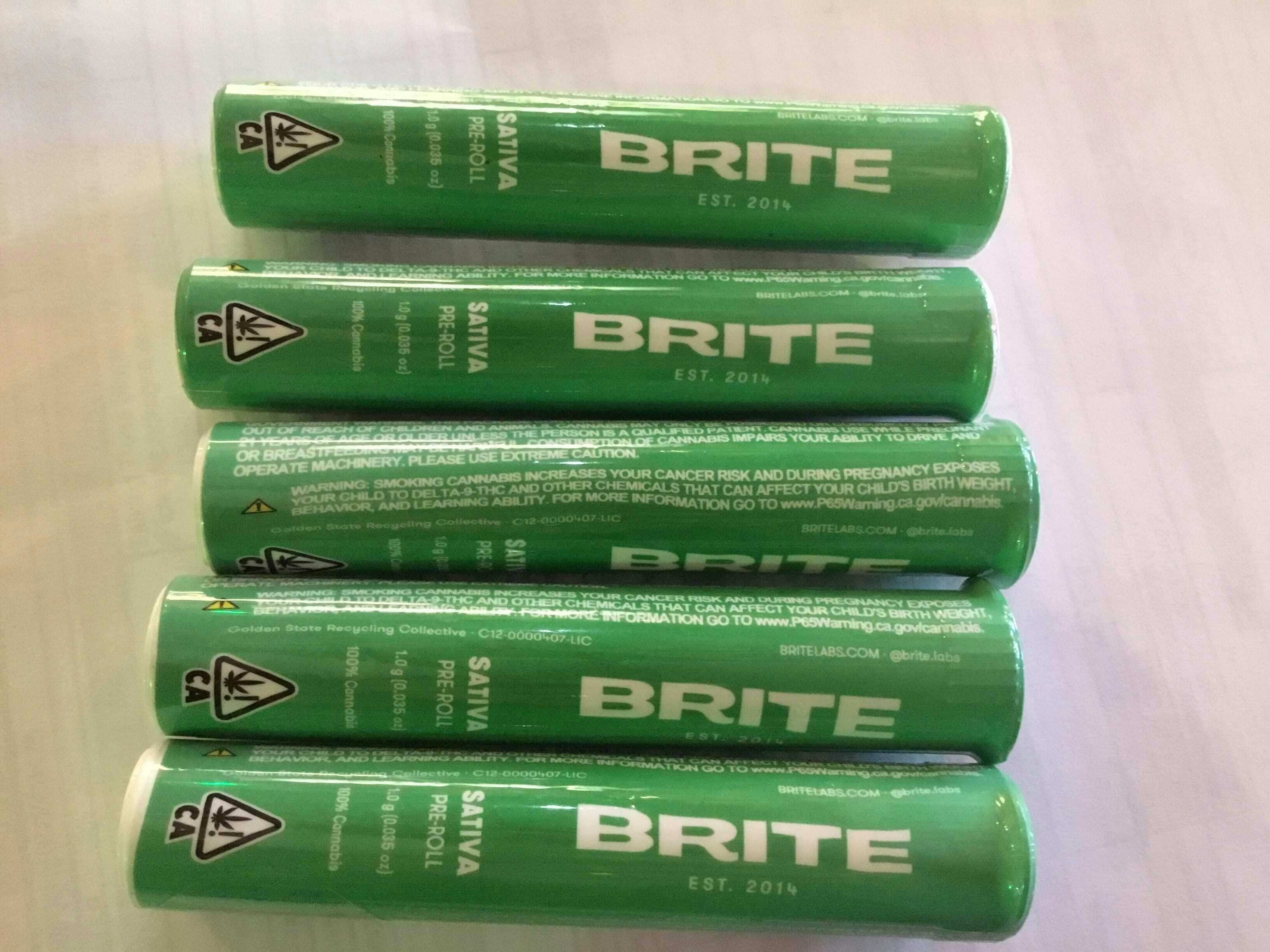 Brite labs 1G preroll - Rainbow Runtz