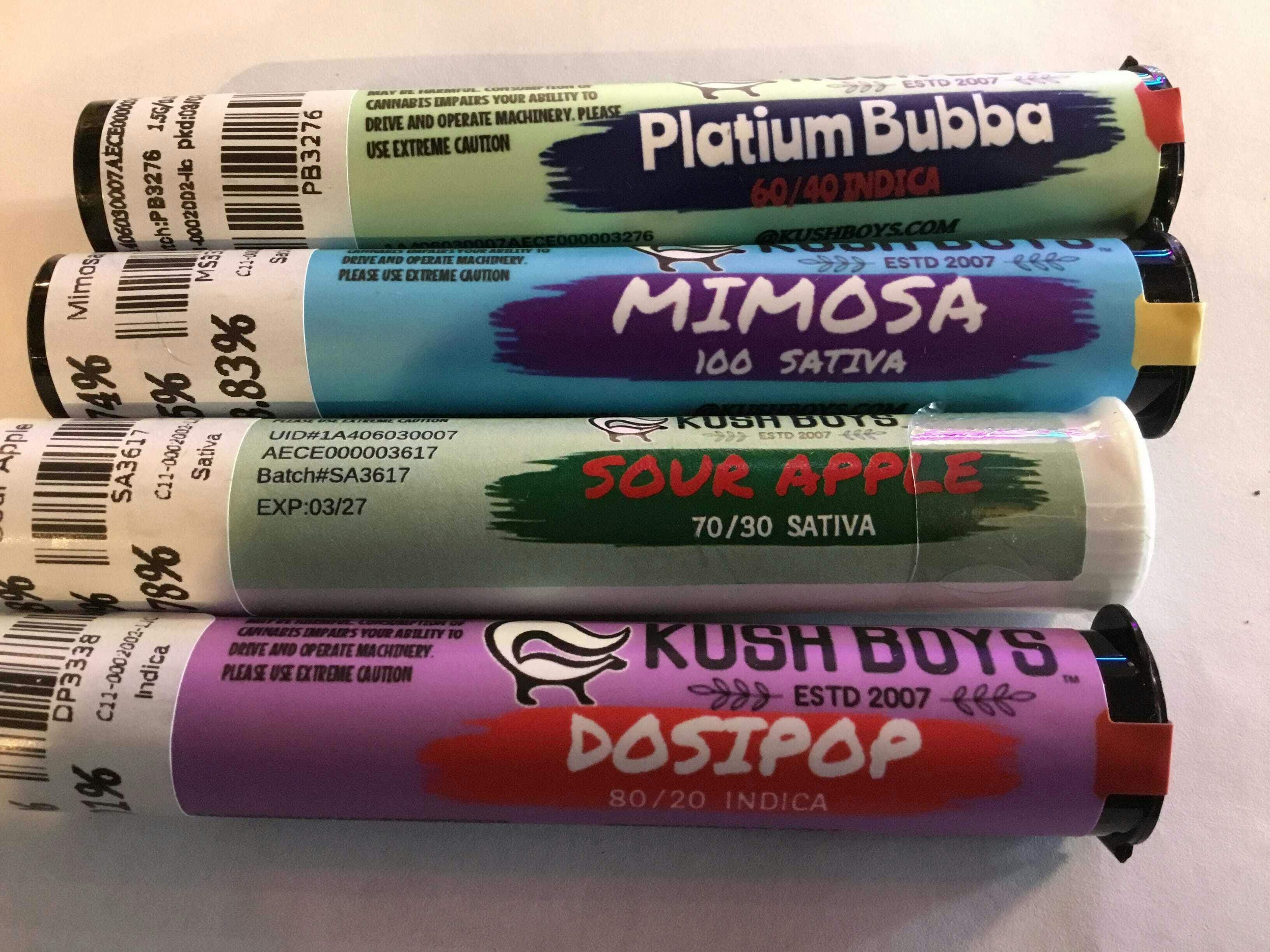 LLC - $7 Kush Boys 1.5G prerolls - Mimosa