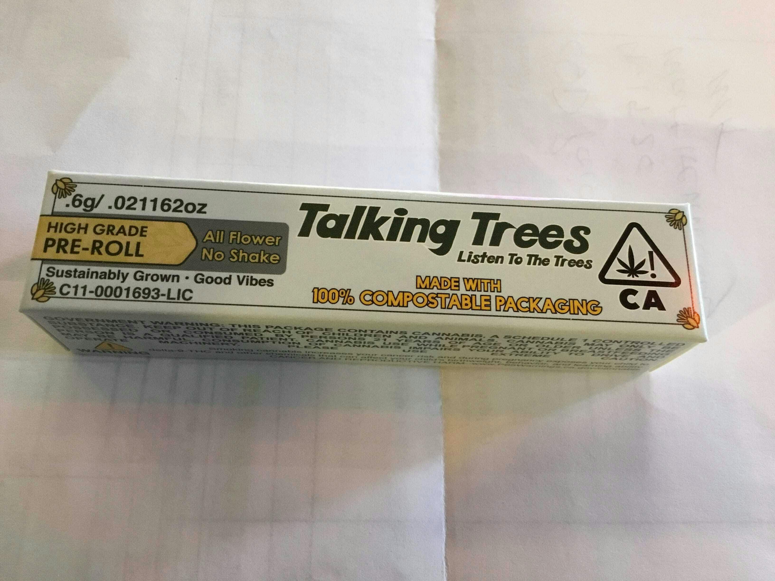 $7 Talking trees Pre Roll 0.6g - Sour Runtz