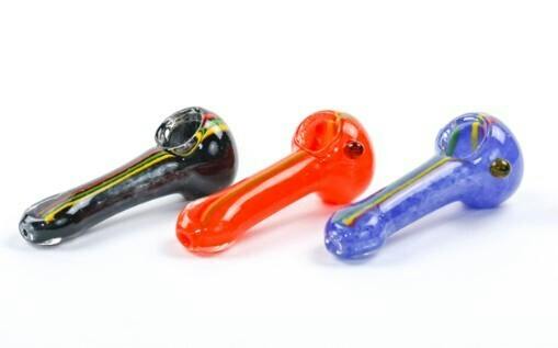 4" Rasta Stripe Pipe