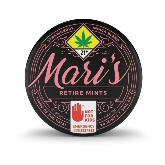 100mg Strawberry (Retire) Indica 20pk - Mari's
