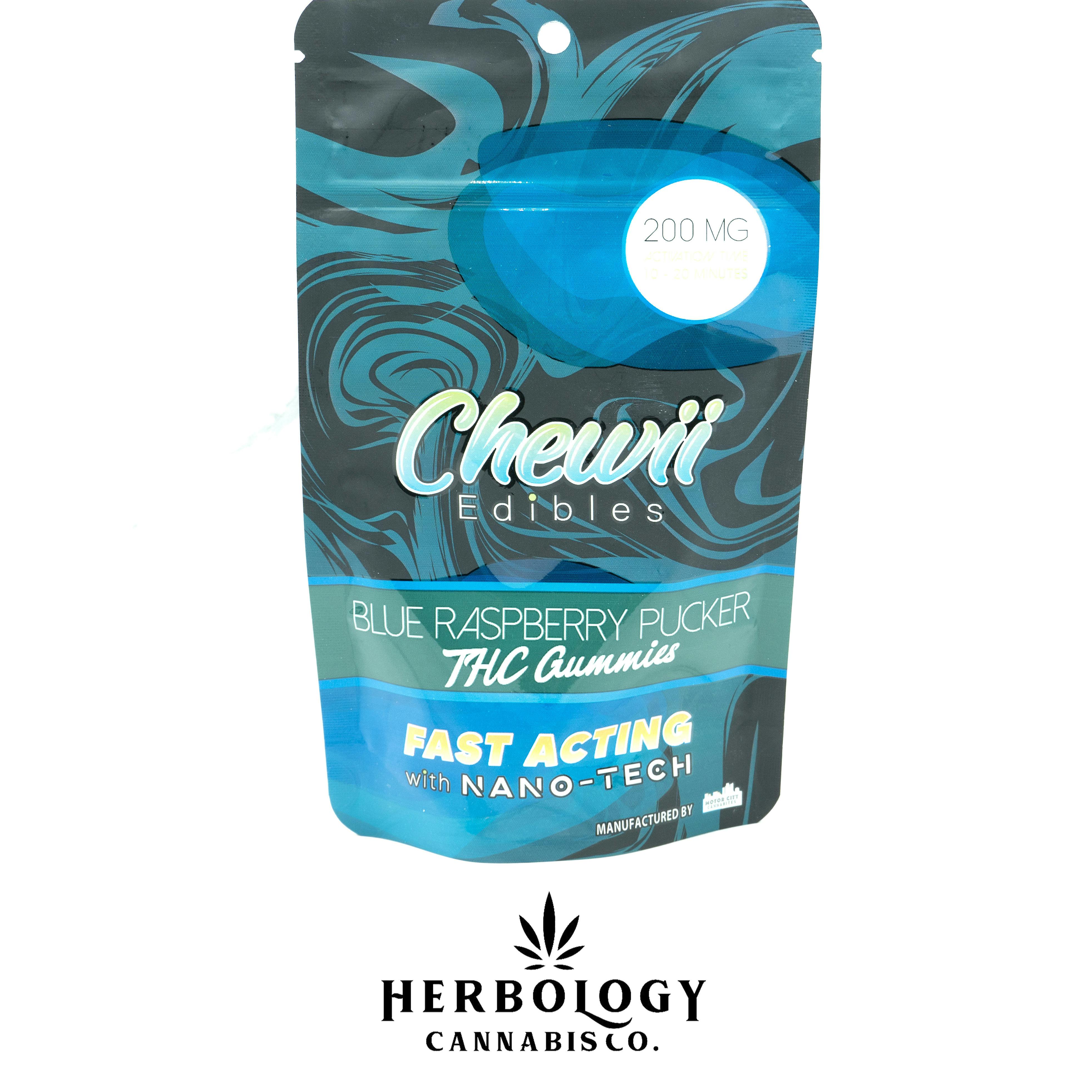 Chewii | Fast-Acting Gummy | Blue Razz | 200mg