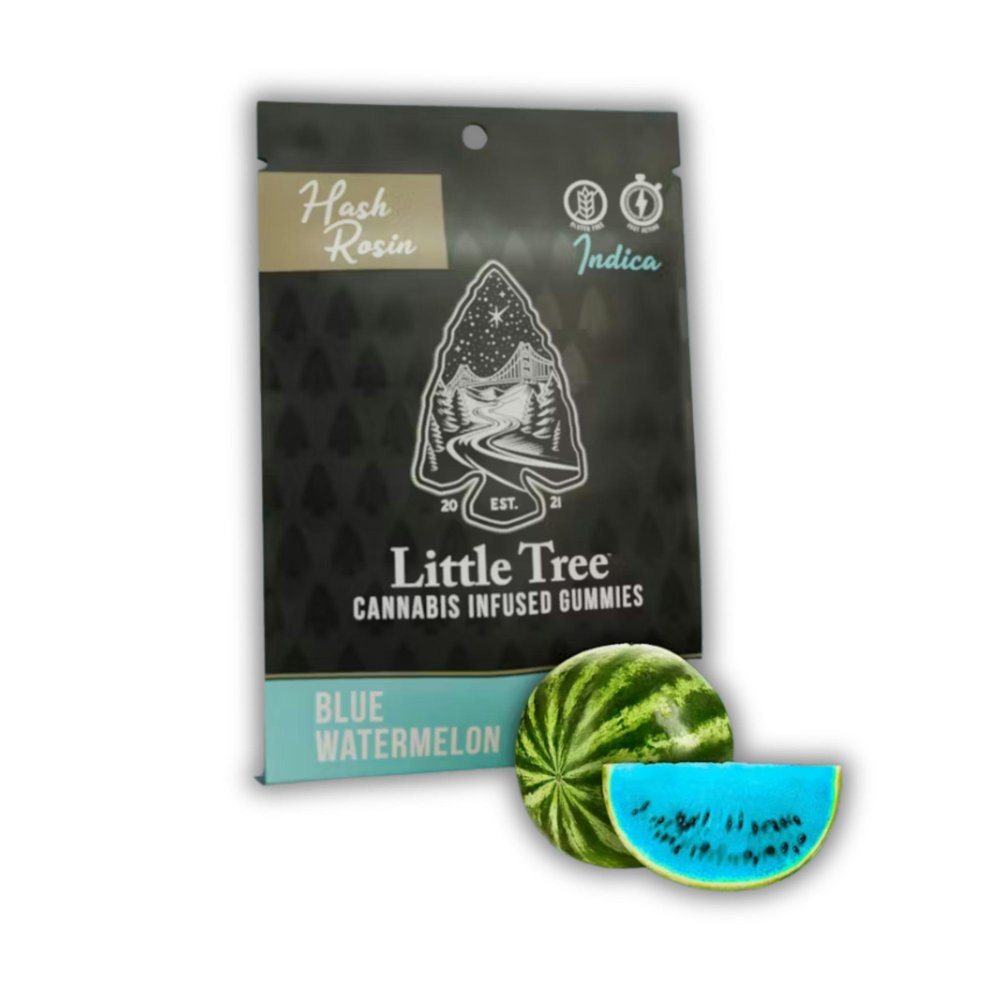 Little Tree | Hash Rosin Gummy | Blue Watermelon | 200mg cannabis product