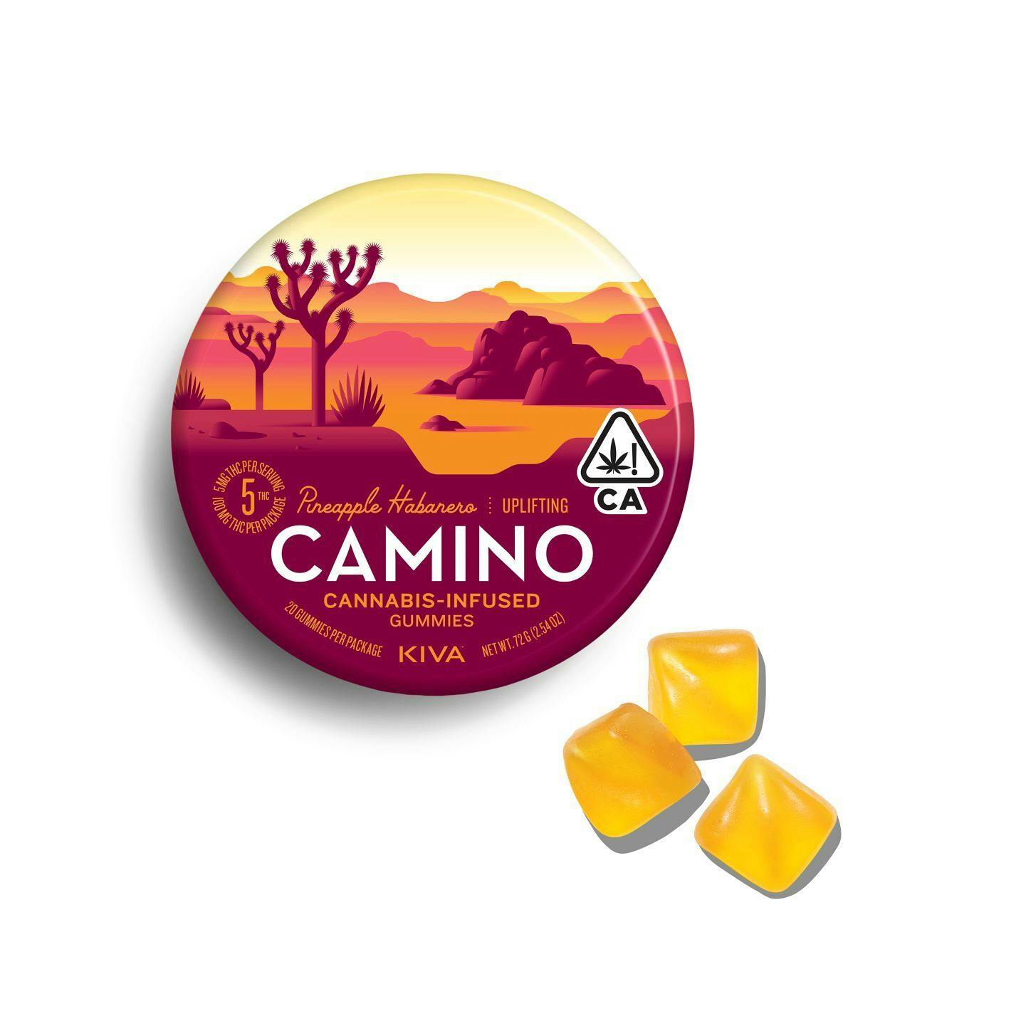 Uplifting | Pineapple Habanero Gummies | 100mg | 20ct | 5mg/ea