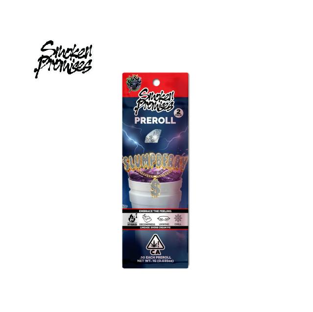 SLUMPBERRY 1G 2 PACK PREROLLS