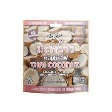 DEE THAI: THAI COCONUT ROSIN INFUSED GUMMY HYBRID 100MG 10 PACK
