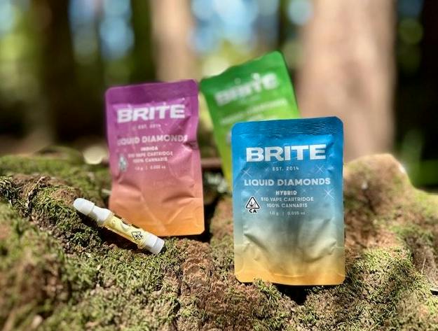 BRITE LABS: GELATO 33 LIQUID DIAMONDS CARTRIDGE INDICA 1G