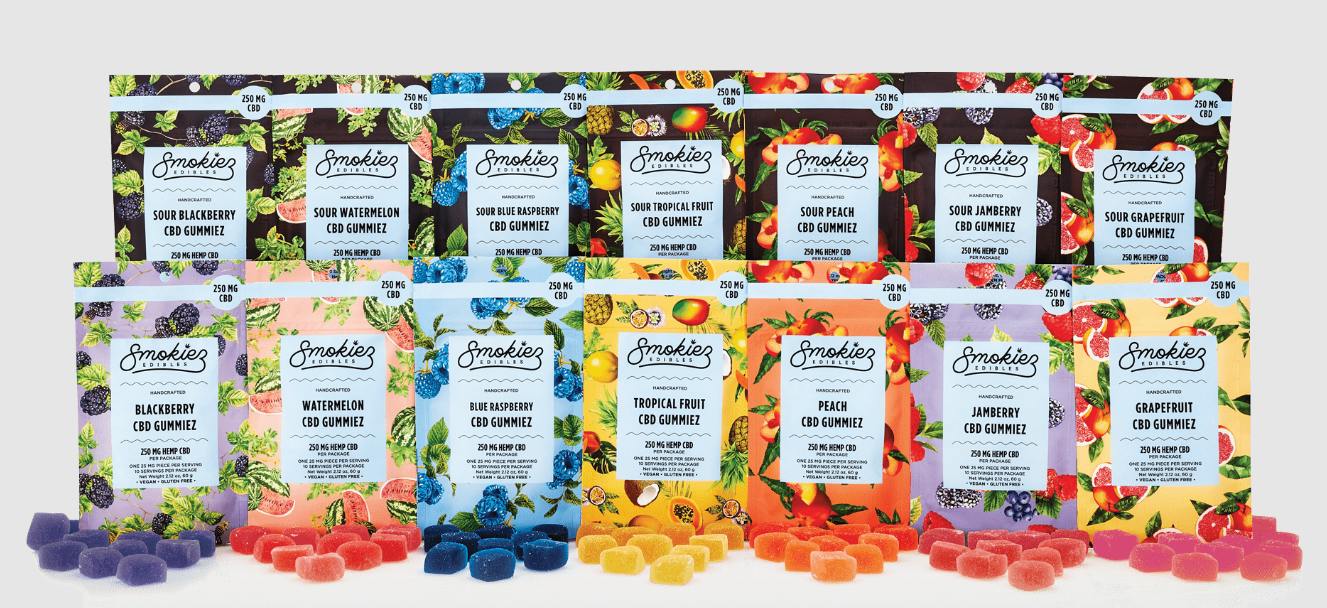SMOKIEZ: SOUR BLUEBERRY 1:1:1 CBN TRIFECTA 100MG 10 PACK