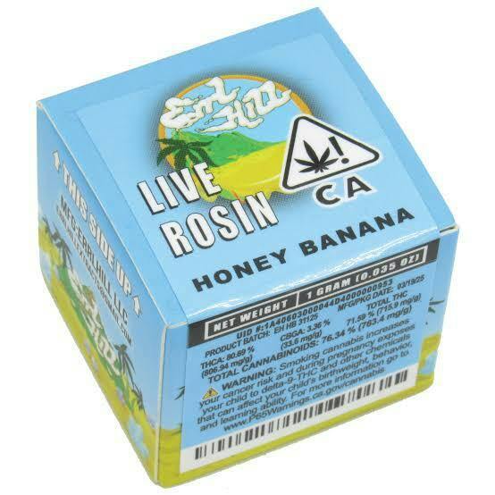 ERRL HILL: STRAWBERRY BANANA LIVE ROSIN BADDER HYBRID 1G