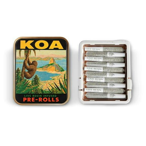 KOA: BLUE DREAM X WEDDING CAKE LIVE RESIN INFUSED HYBRID 3.5G PREROLL 10 PACK