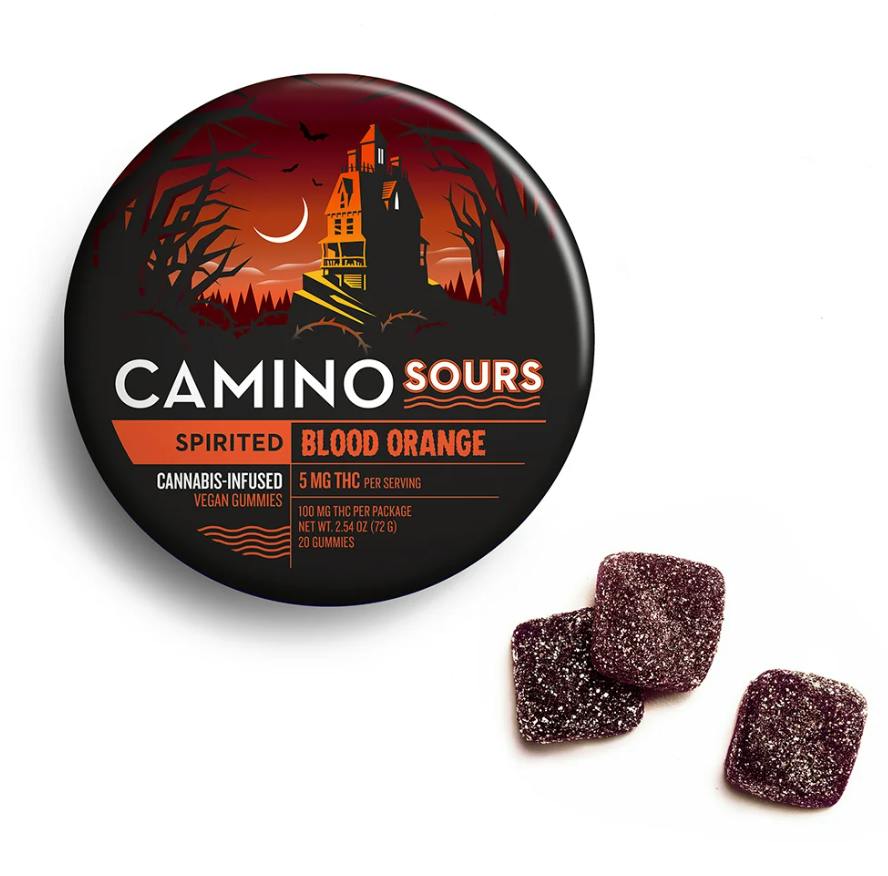 CAMINO: HALLOWEEN SOURS BLOOD ORANGE SATIVA 100MG 20 PACK