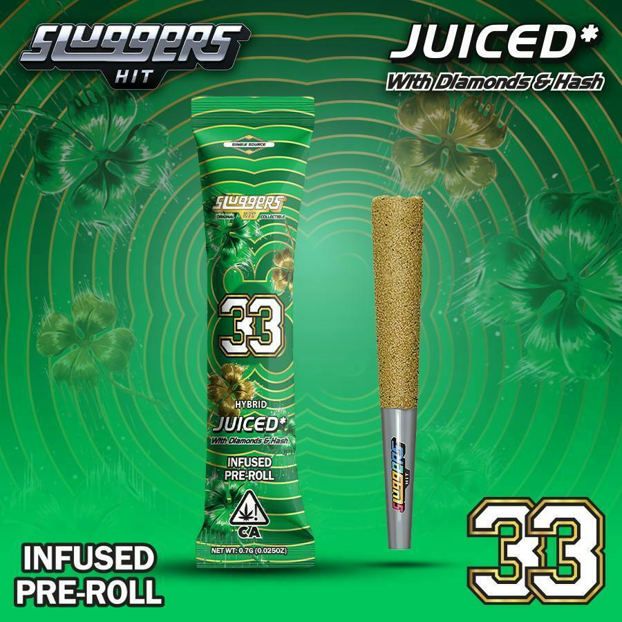 SLUGGERS: GRAPES AND CREAM BLUNT INFUSED INDICA .7G PREROLL