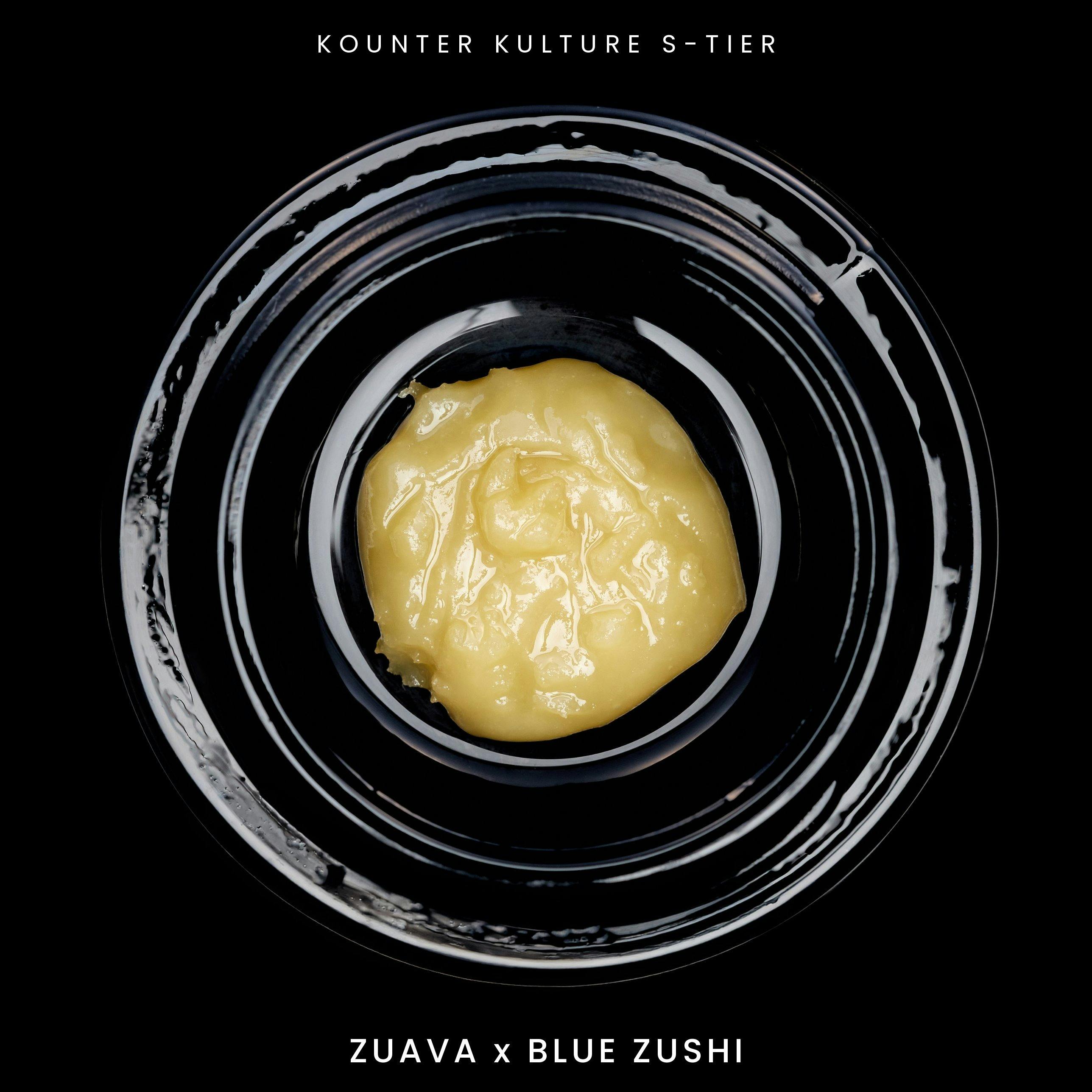 KOUNTER KULTURE: ZUAVA X BLUE ZUSHI LIVE ROSIN BADDER HYBRID 1G