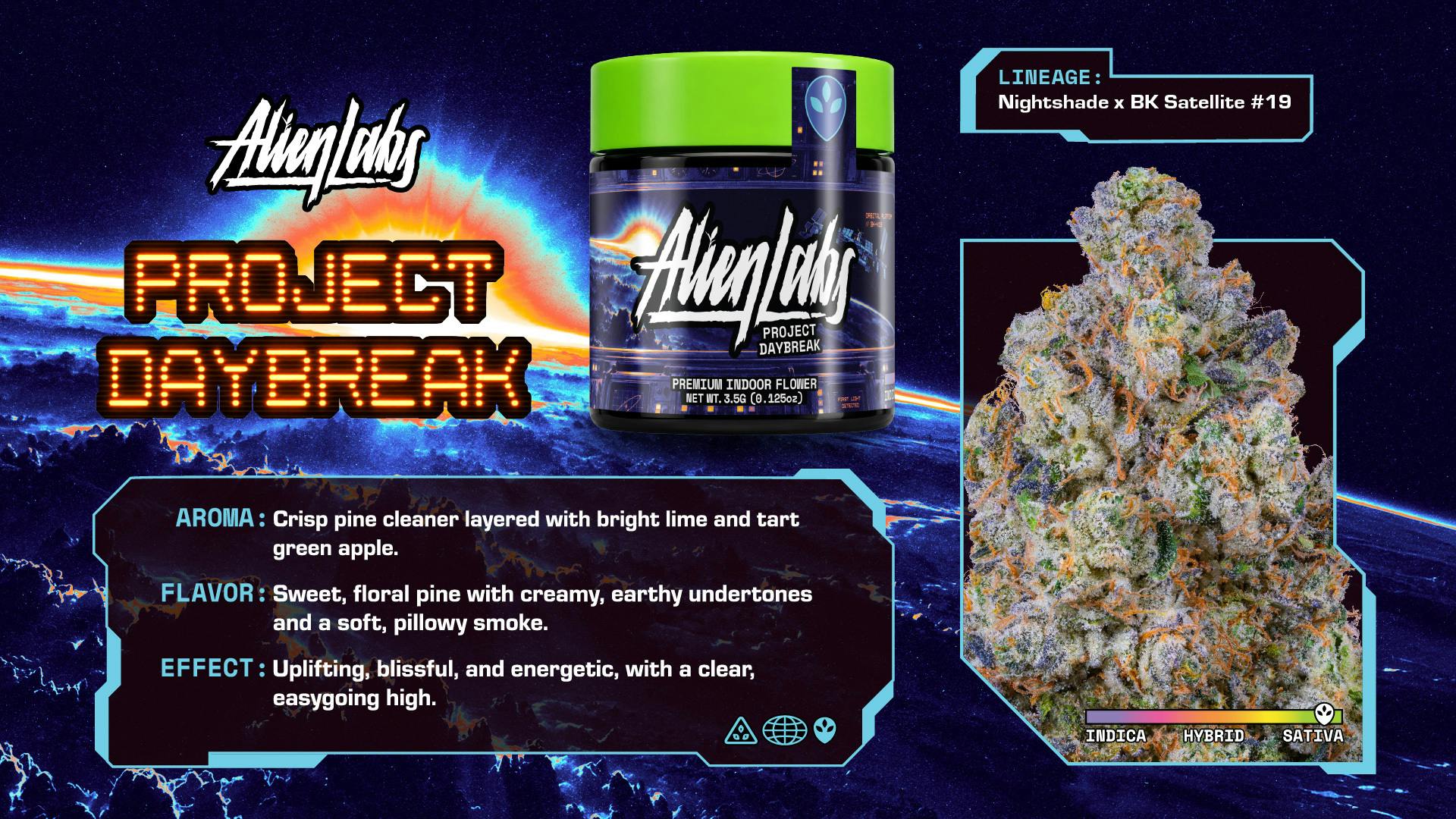 ALIEN LABS: PROJECT DAYBREAK JAR SATIVA 3.5G
