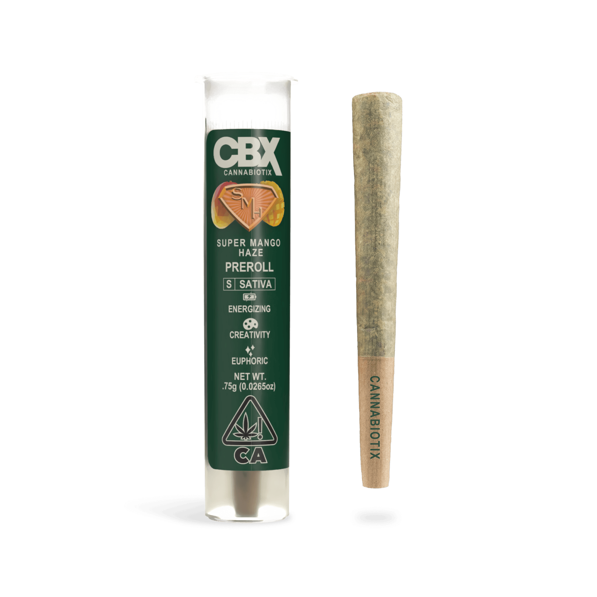 CBX: DOPE LEMON SATIVA .75G PREROLL