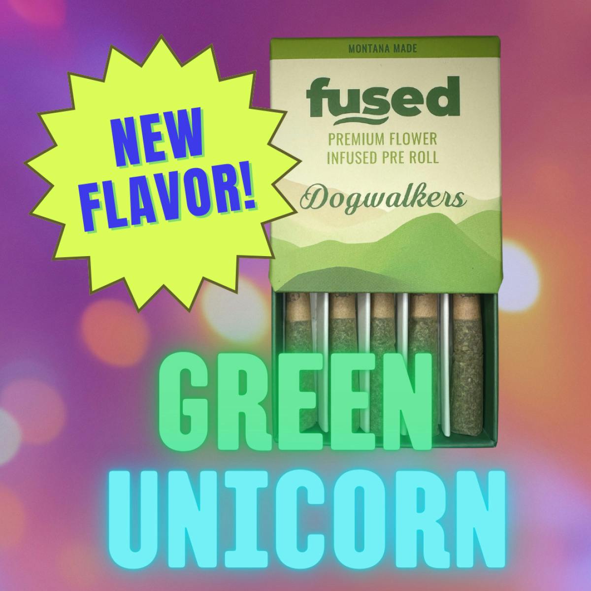 Infused Pre Rolls | Fused | Green Unicorn 5pk