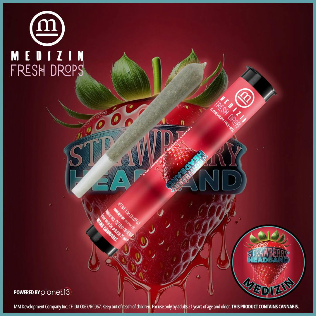 Medizin Strawberry Headband 1g Preroll