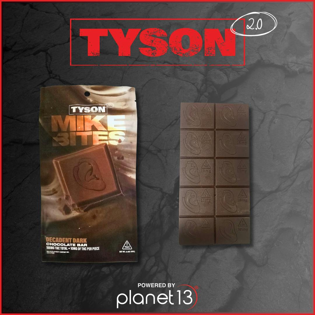 Tyson 2.0 Mike Bites Dark Chocolate 100mg Bar