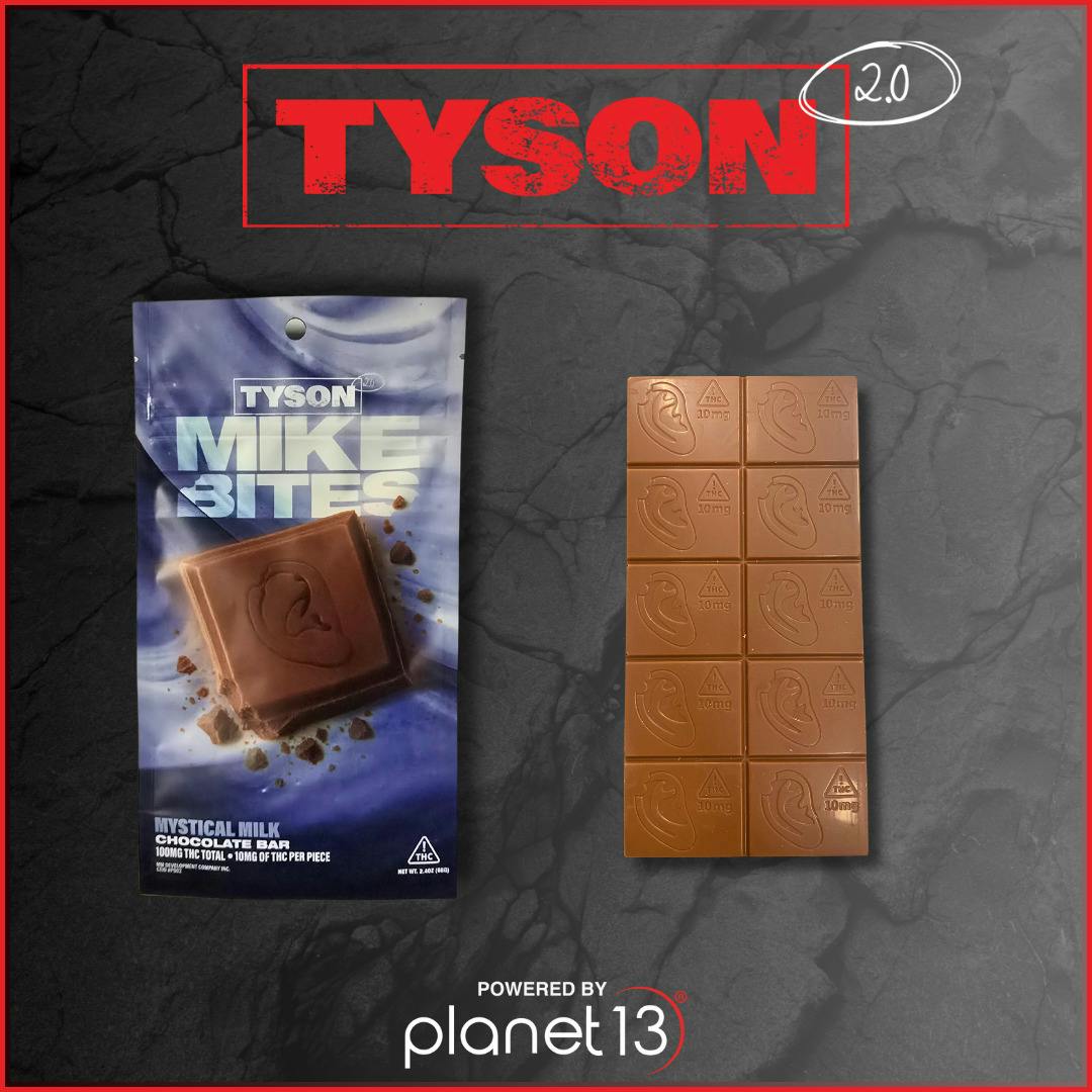 Tyson 2.0 Mike Bites Milk Chocolate 100mg Bar