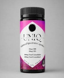 Uniq Calm CBD/CBG Capsules 10mg 20 ct