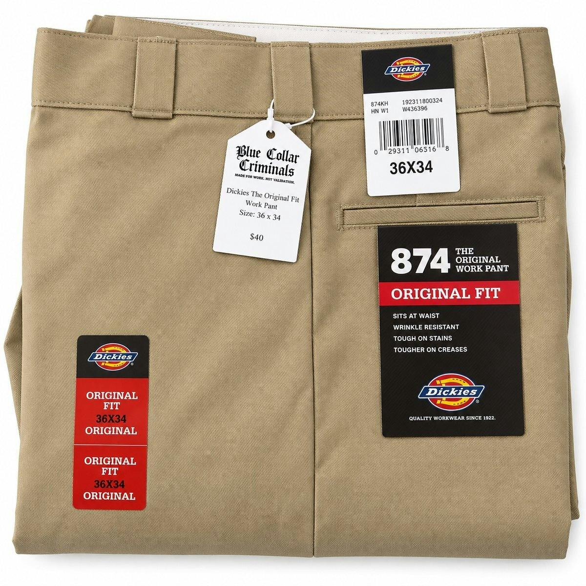 DWD - Dickies The Original Fit Work Pant - 36x34
