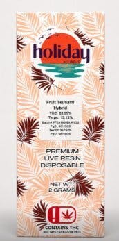 Holiday - Fruit Tsunami - 2g Live Resin Disposables