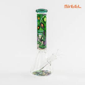 10" SirEEL Ancient Alien Beaker Bong W Bowl