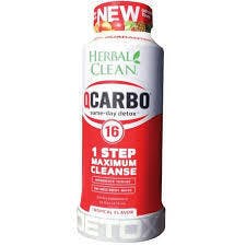 Herbal Clean - QCarbo Same Day Detox - 16oz - Tropical
