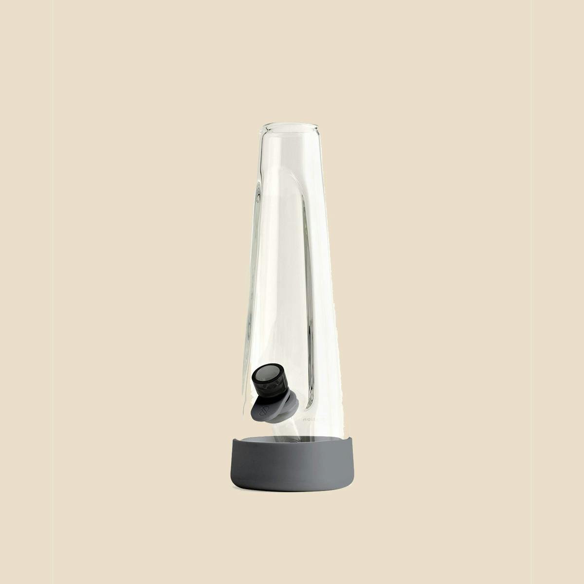 Bong w/ Silicone Footer & Replacement Parts - Charcoal Grey