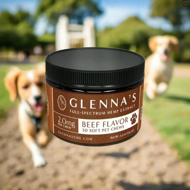 Glenna's | Beef | 2mg Soft Pet Chews | 30pk