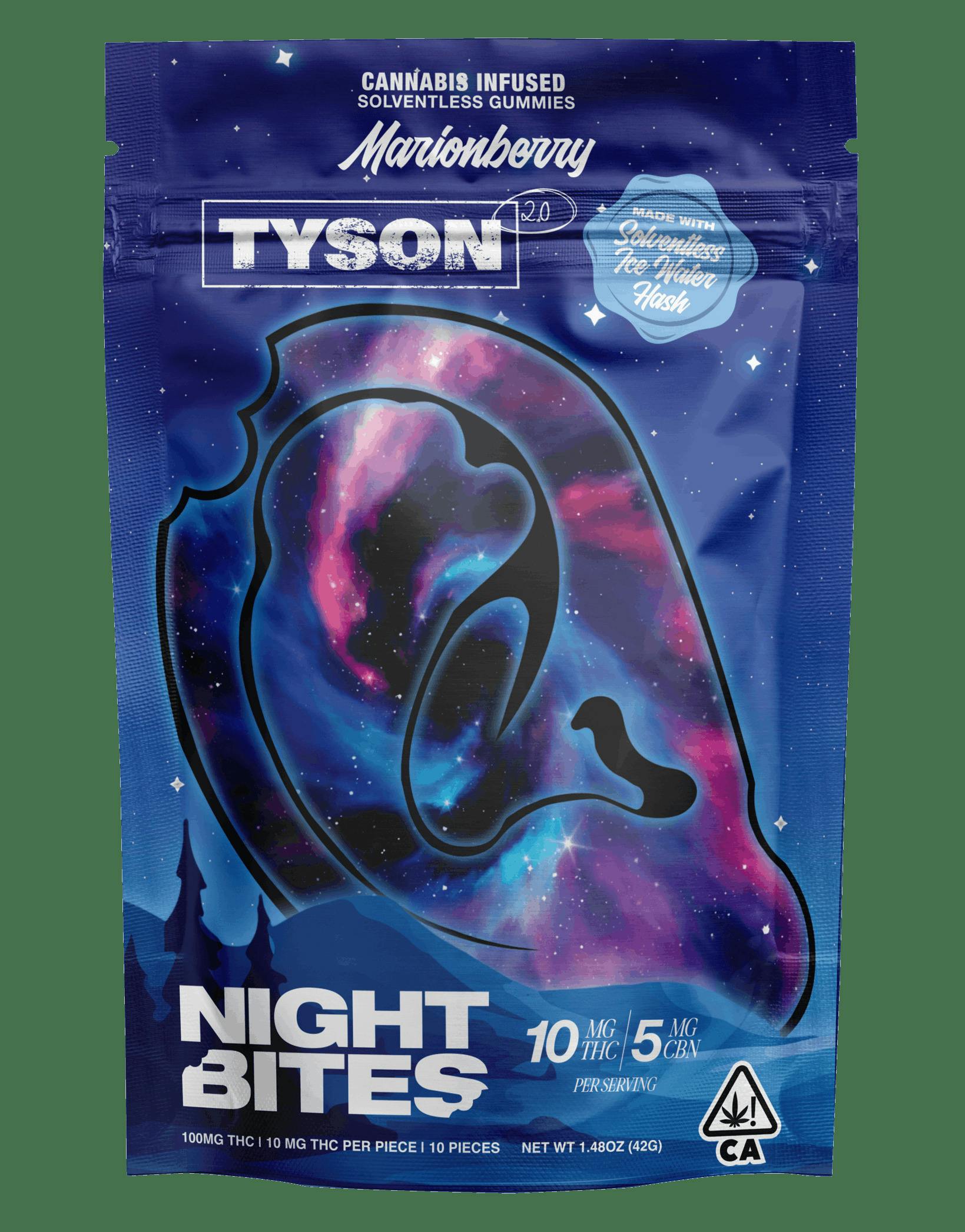 Tyson 2.0 | Night Bites | 10mg gummies | 10pk