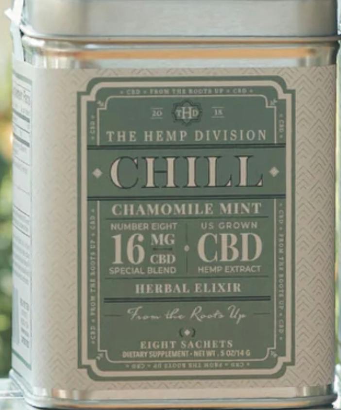 The Hemp Division | Chill Chamomile Mint Tea | 8pk at Just Breathe Finger Lakes