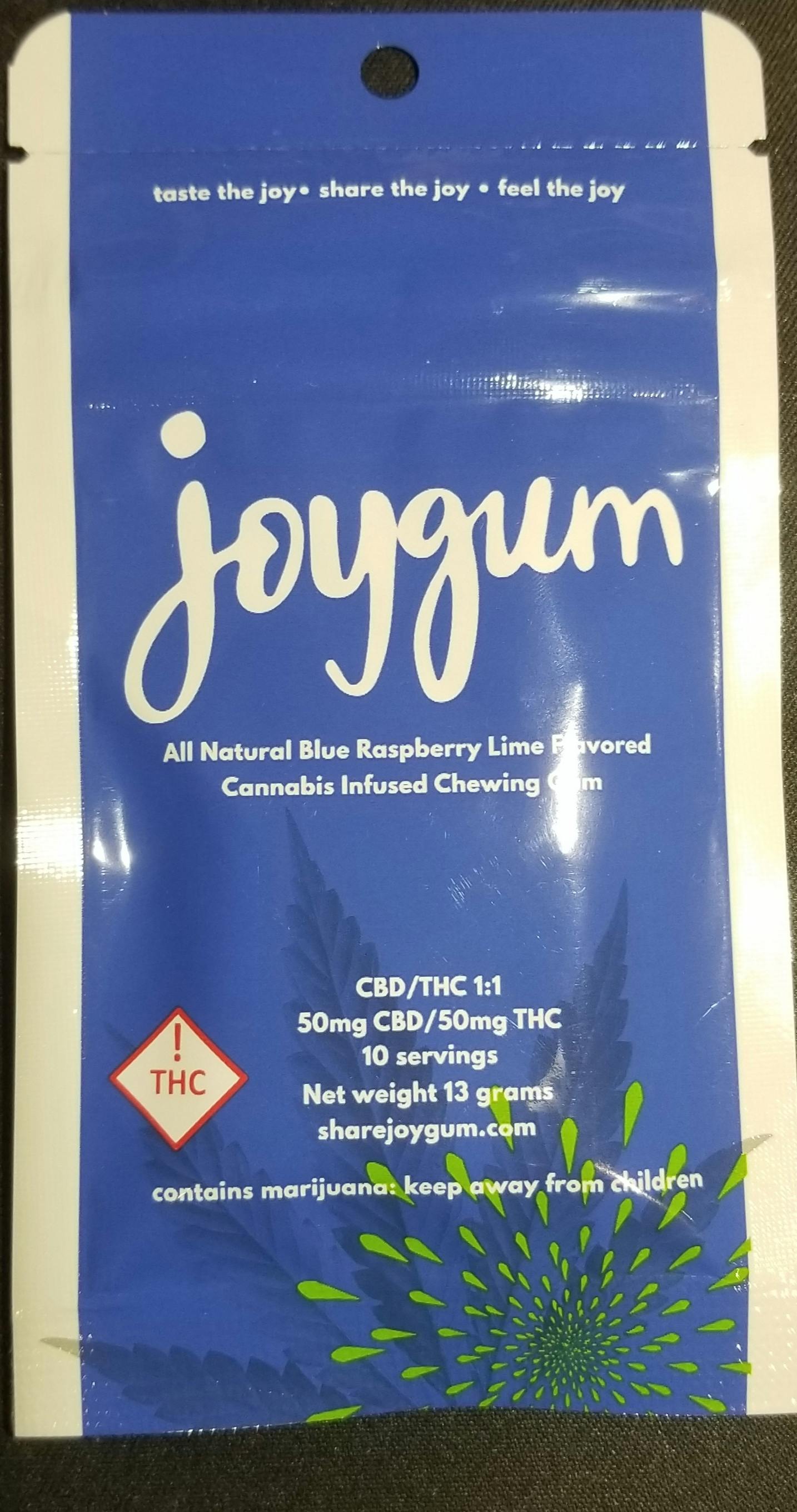 Joy Gum - Blue Raspberry / Lime CBD 1:1
