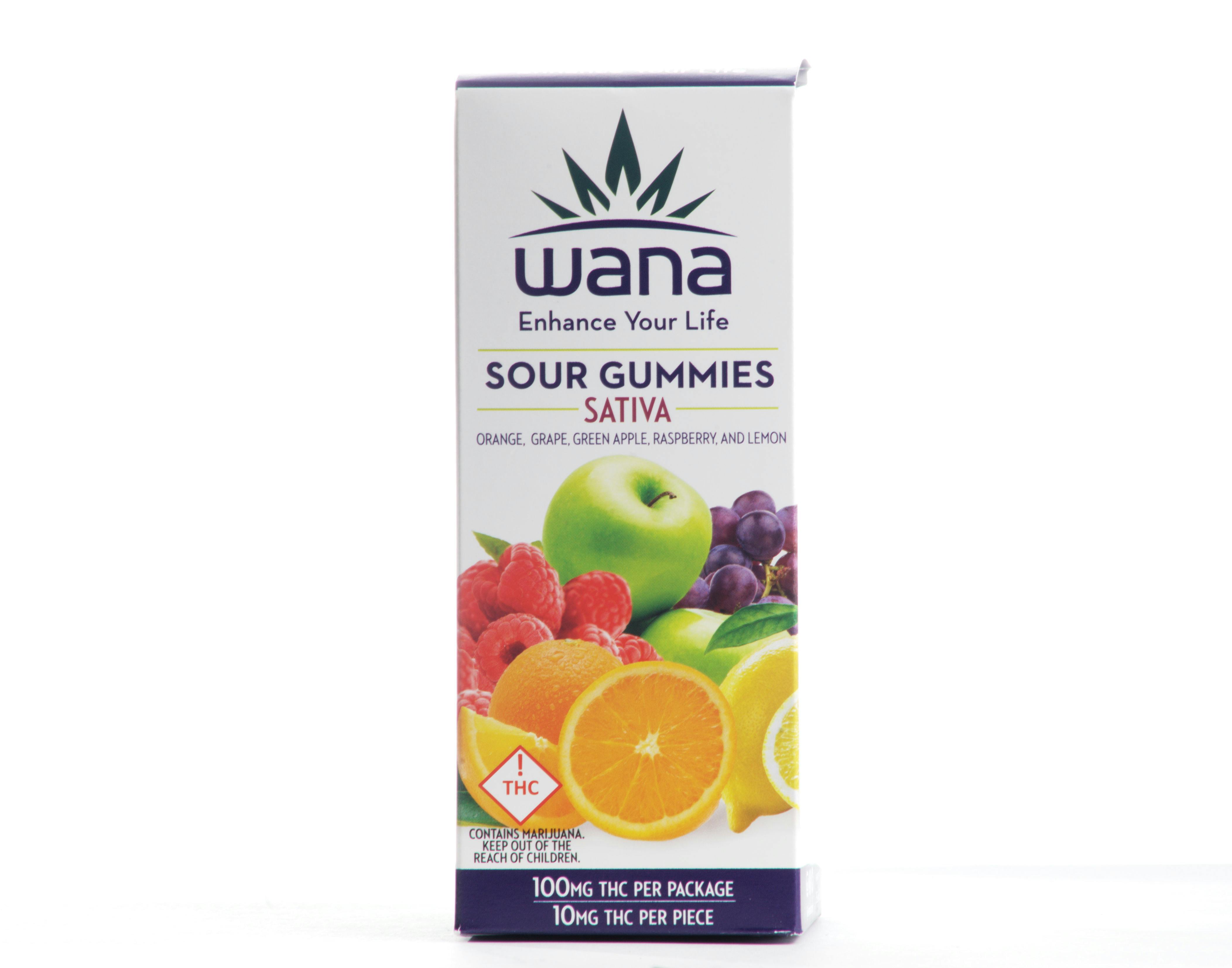 Wana Sour Gummies: Assorted Flavors Sativa
