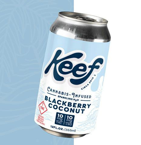 Keef Blackberry Coconut (H) 1:1 CBD:THC Sparkling H20 25mg