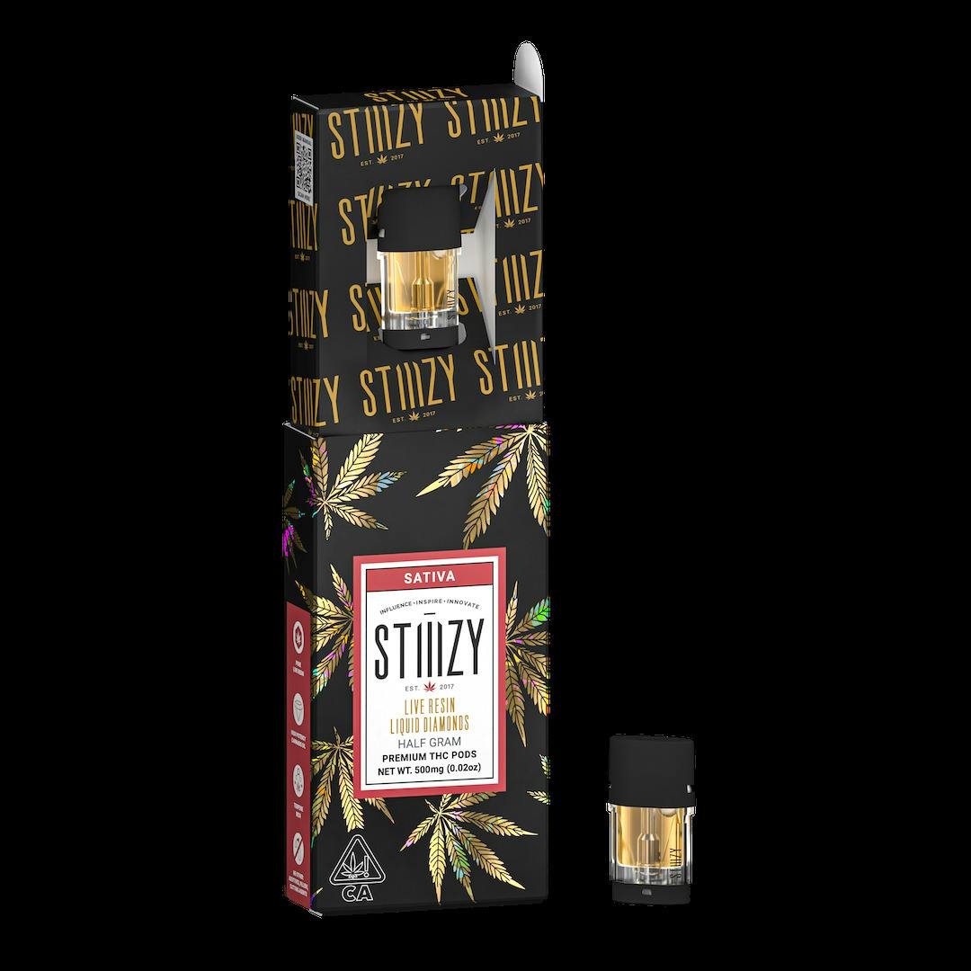 STIIIZY Green Crack (S) Liquid Diamonds Live Resin Vape Pod