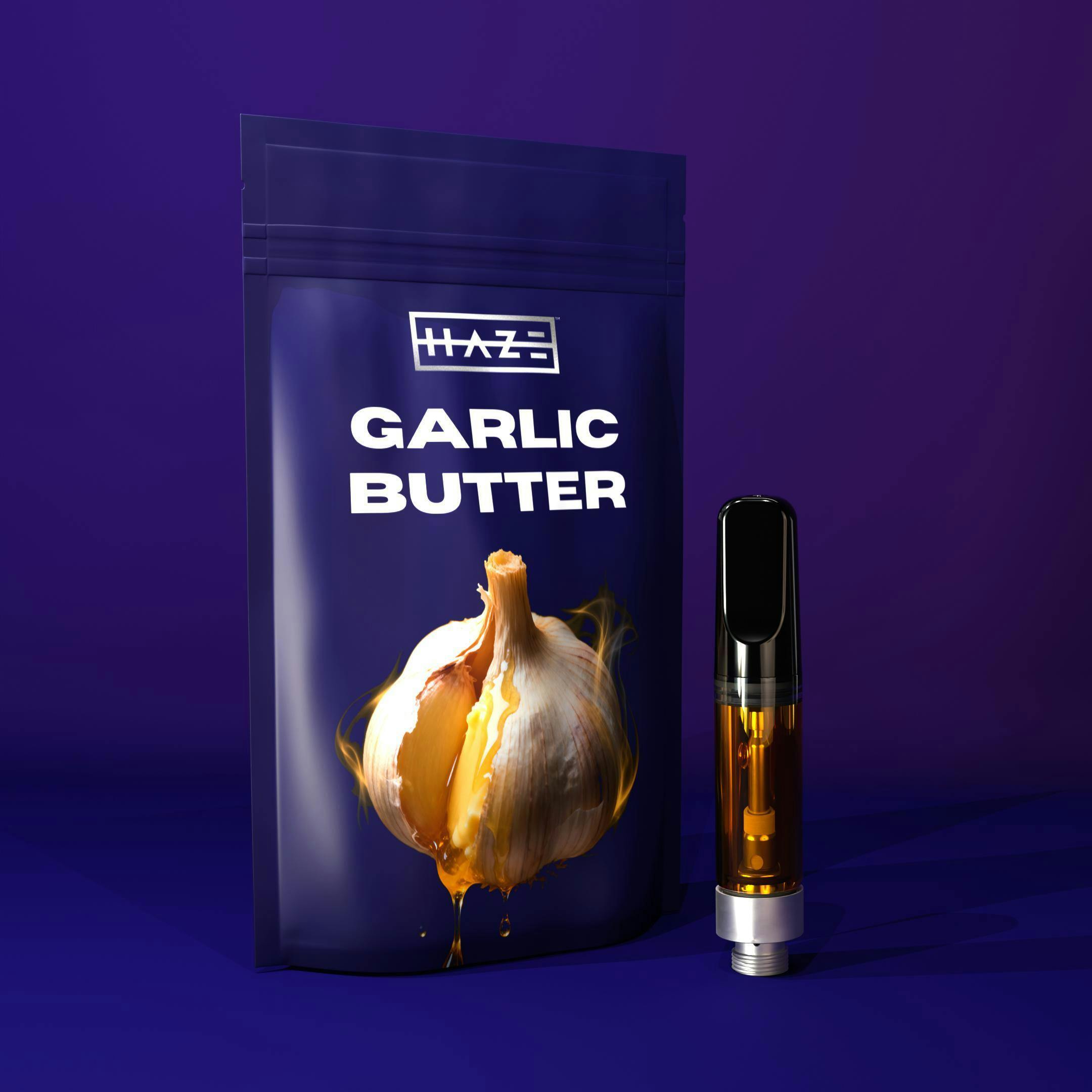HAZE Garlic Butter (H) Live Resin Vape Cartridge