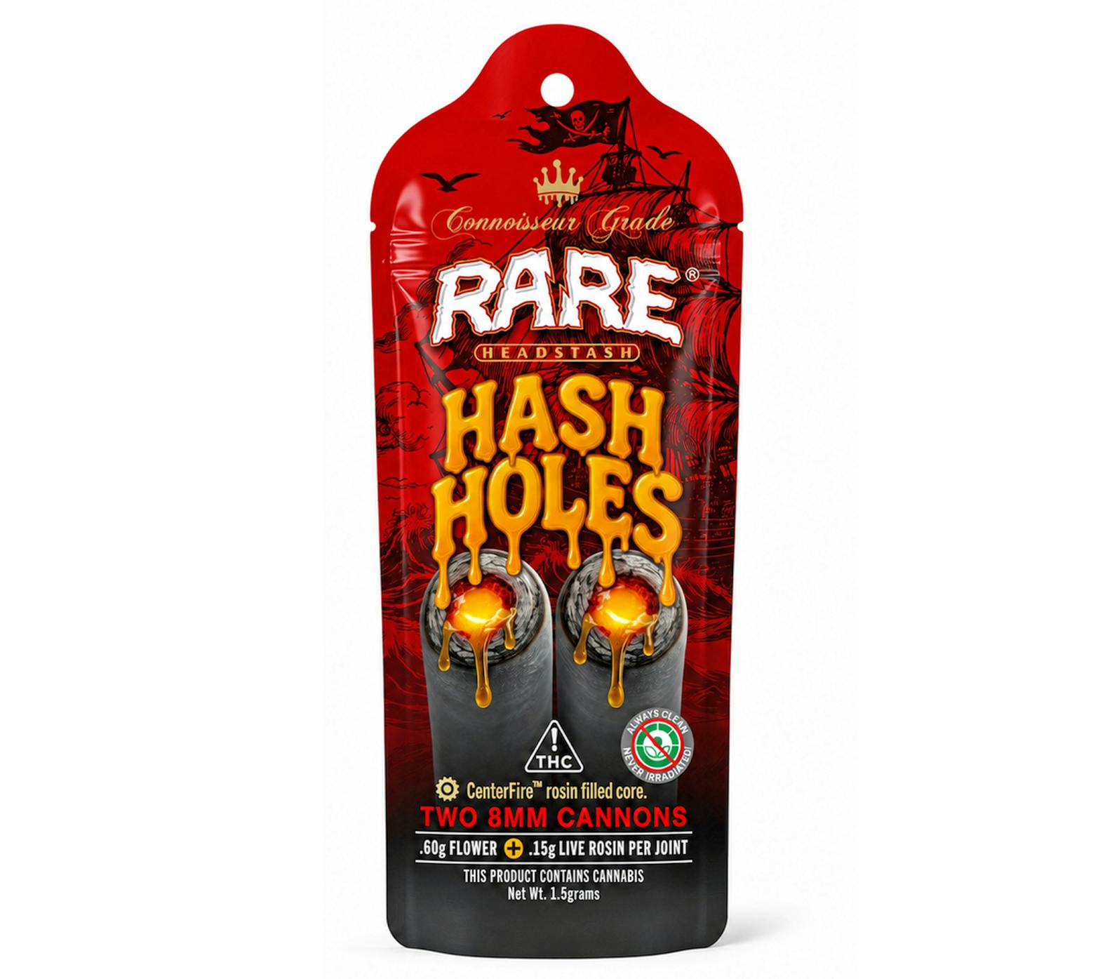 RARE Headstash Hash Hole Minis Dulce x Sub Zero (H) Rosin Infused Pre-Roll Multipack 0.75g 2pk