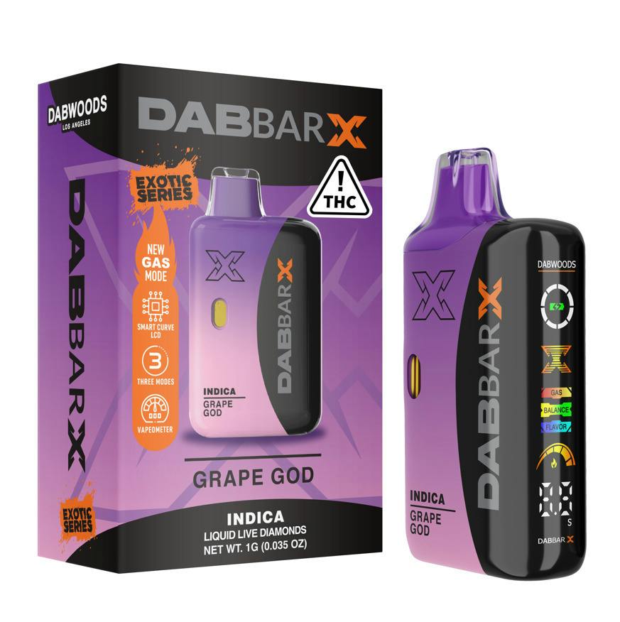 Dab Bar X Grape God (I) Liquid Diamond Disposable Vape
